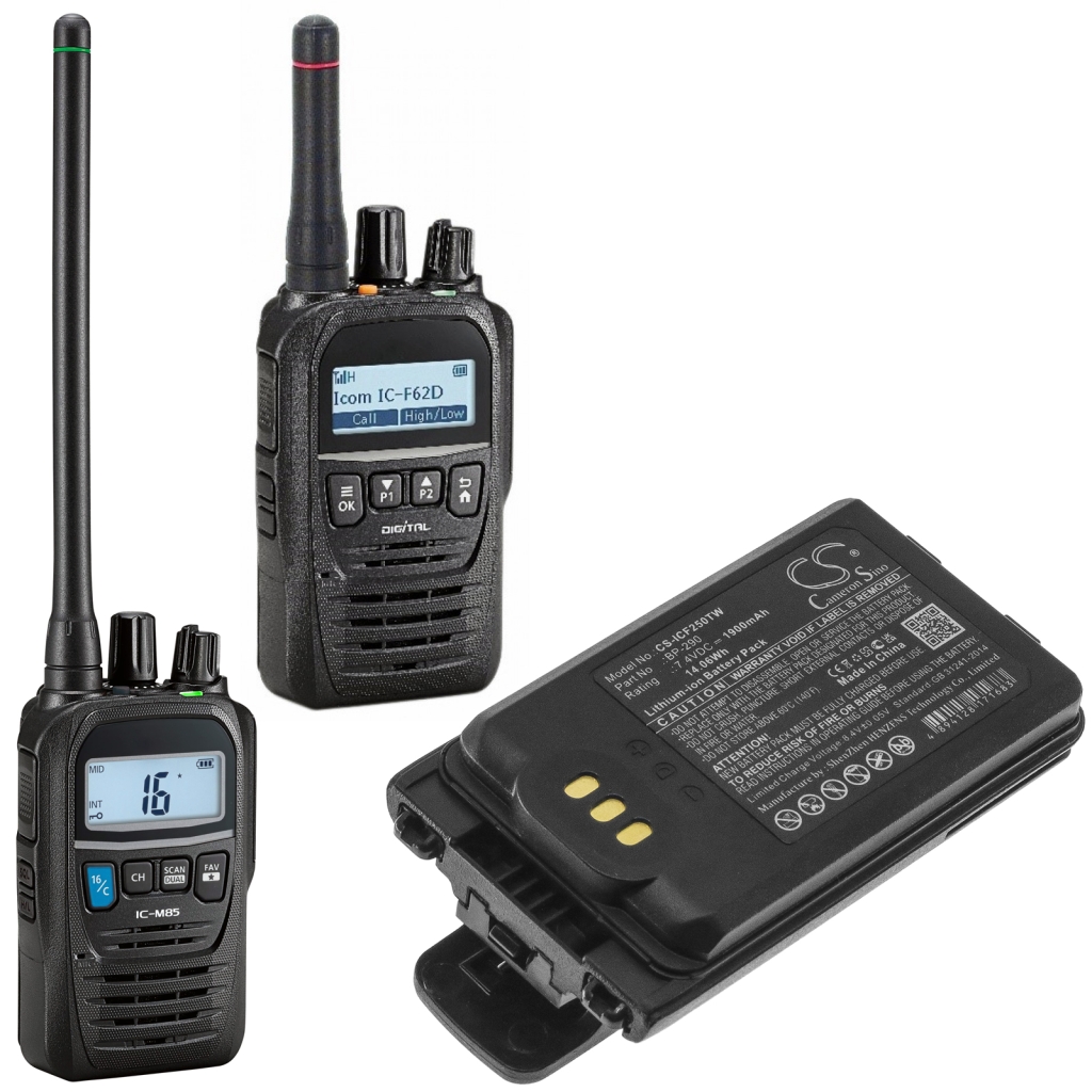 Tovejs radio batteri Icom CS-ICF250TW