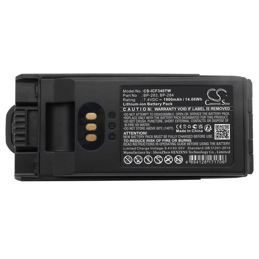 Tovejs radio batteri Icom CS-ICF340TW