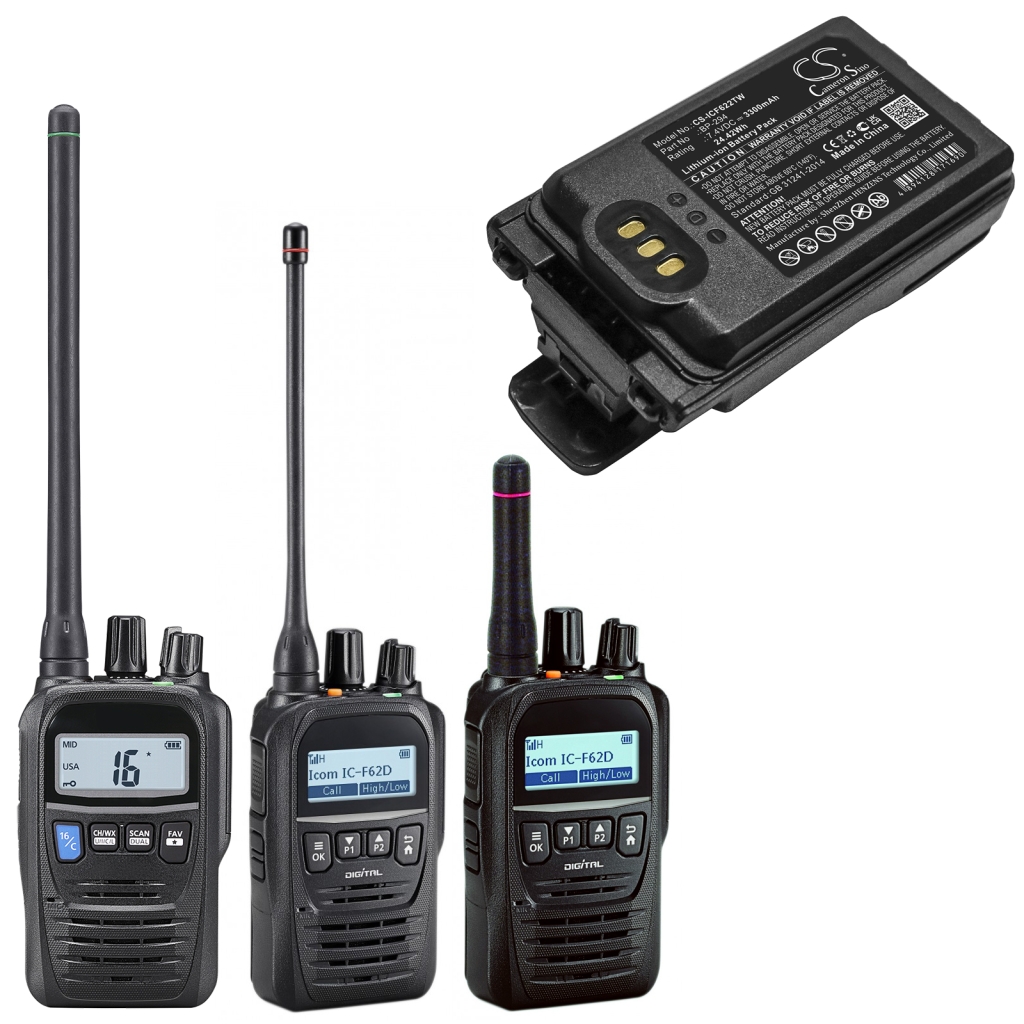 Tovejs radio batteri Icom CS-ICF622TW