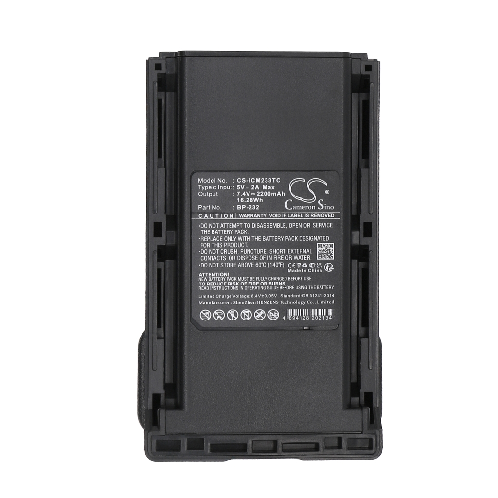 Tovejs radio batteri Icom CS-ICM233TC