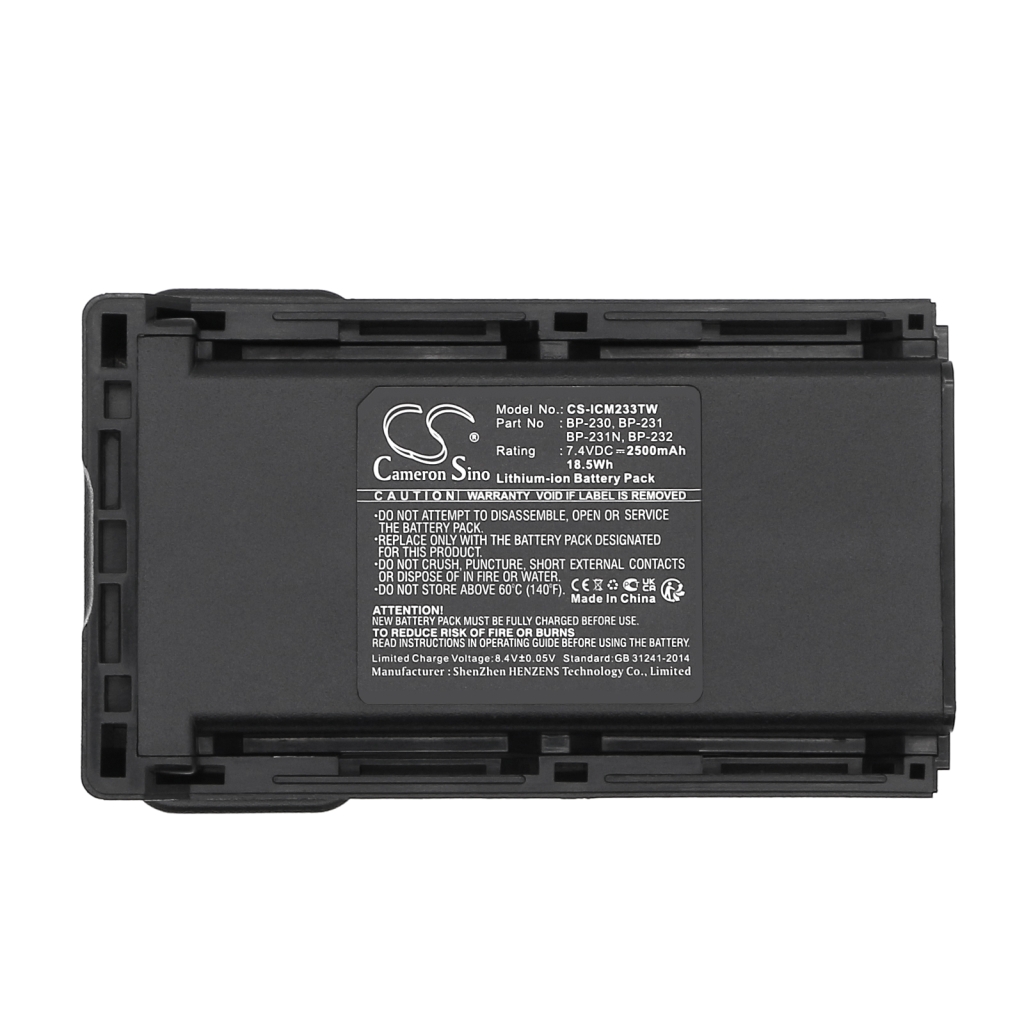 Tovejs radio batteri Icom CS-ICM233TW