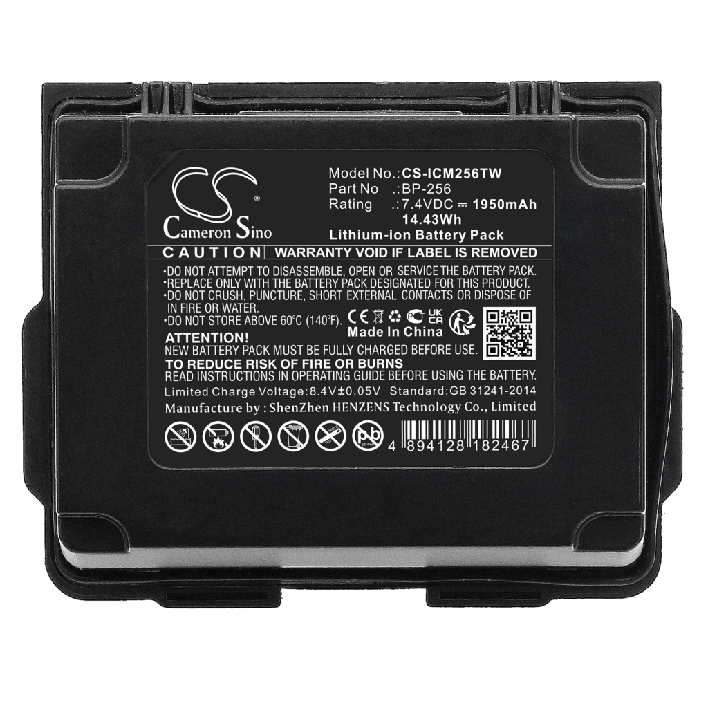 Tovejs radio batteri Icom CS-ICM256TW