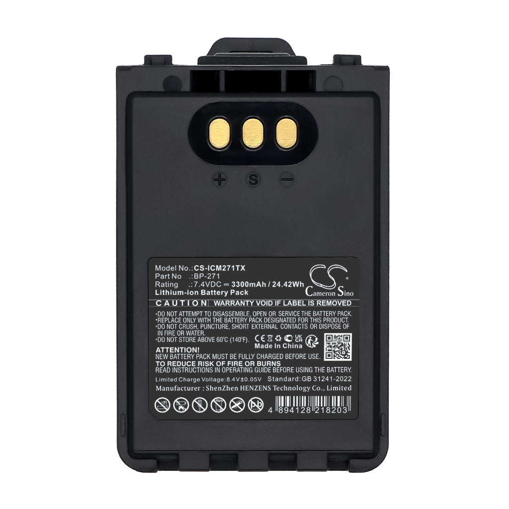 Tovejs radio batteri Icom CS-ICM271TX