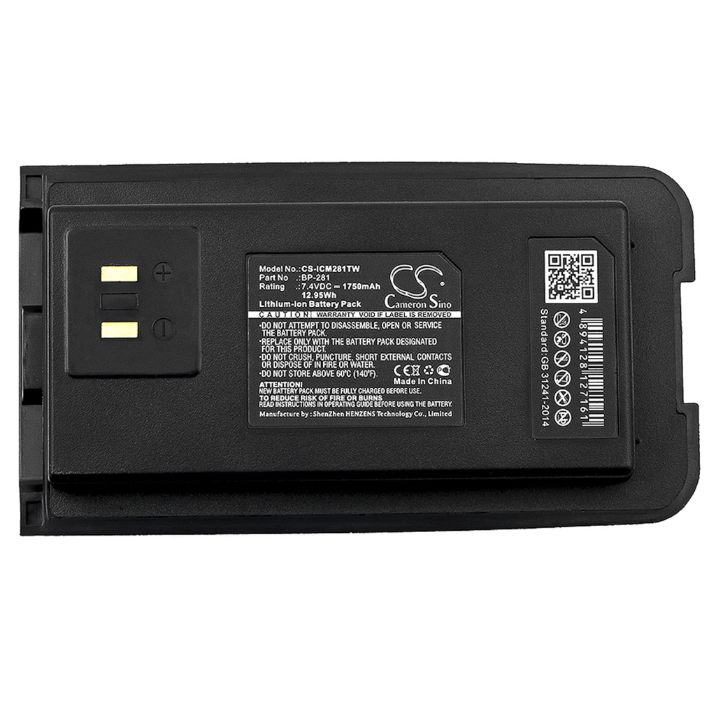 Tovejs radio batteri Icom CS-ICM281TW