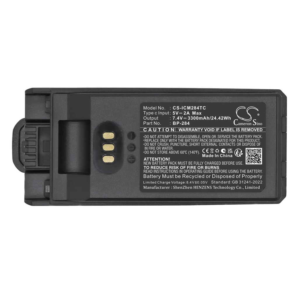 Batteri kompatibel med Icom CS-ICM284TC