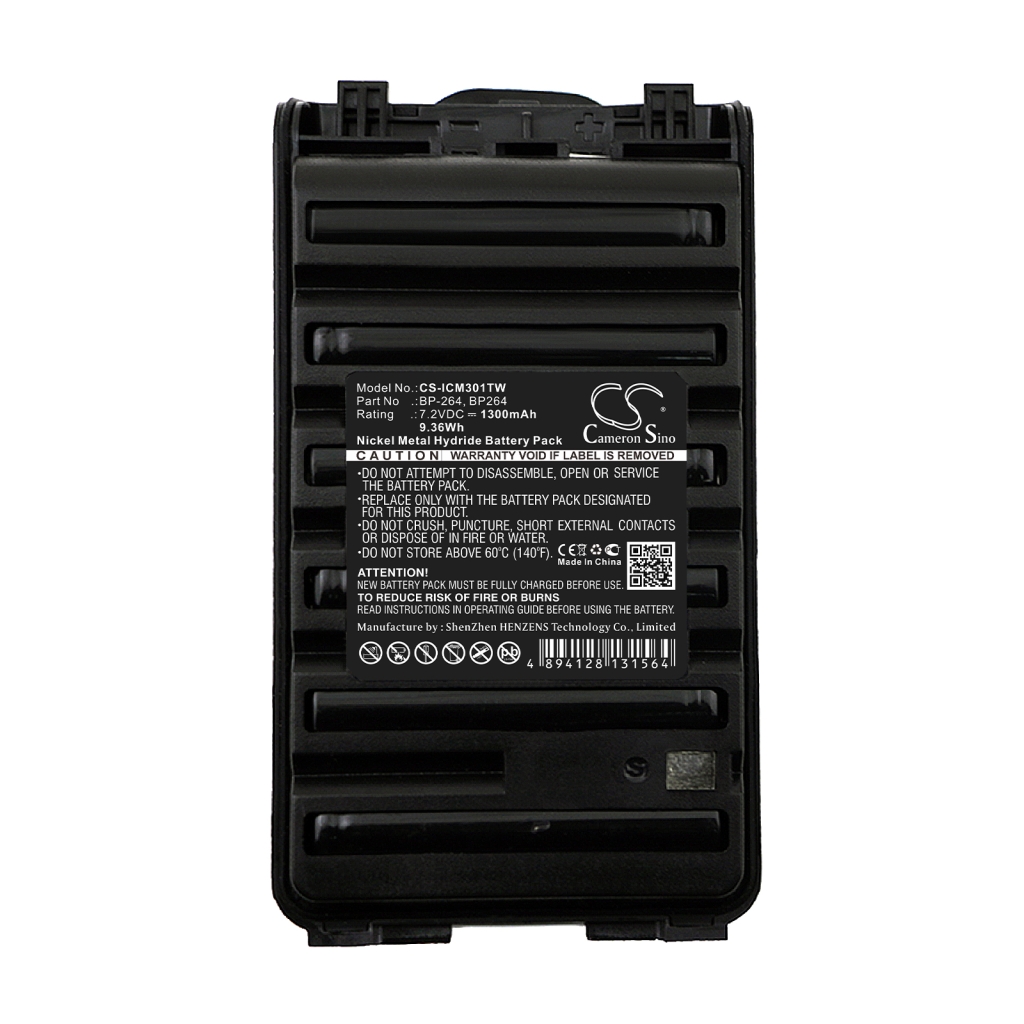 Tovejs radio batteri Icom CS-ICM301TW