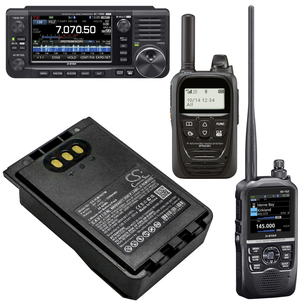 Tovejs radio batteri Icom CS-ICM705TW
