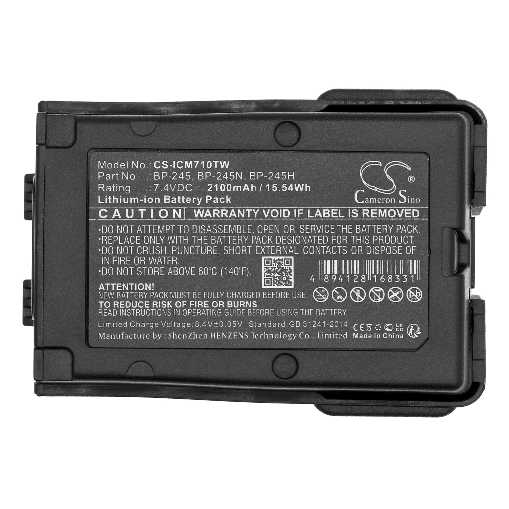 Tovejs radio batteri Icom CS-ICM710TW