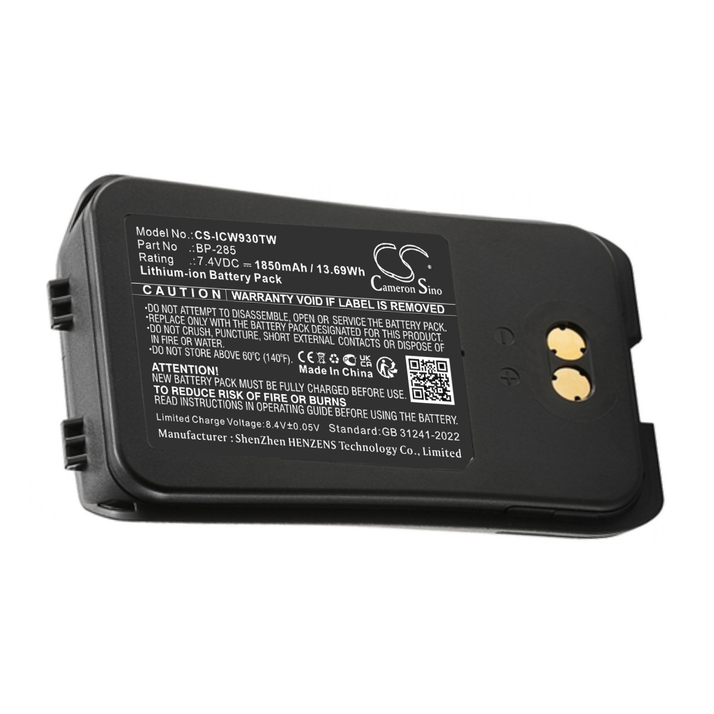 Tovejs radio batteri Icom CS-ICW930TW