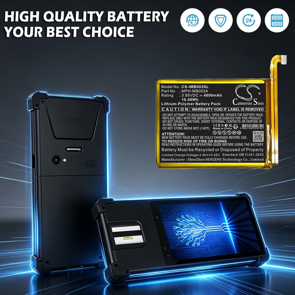 Batteri kompatibel med Idemia CS-IMB003SL
