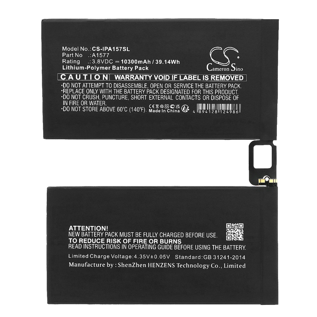 Tabletbatteri Apple CS-IPA157SL