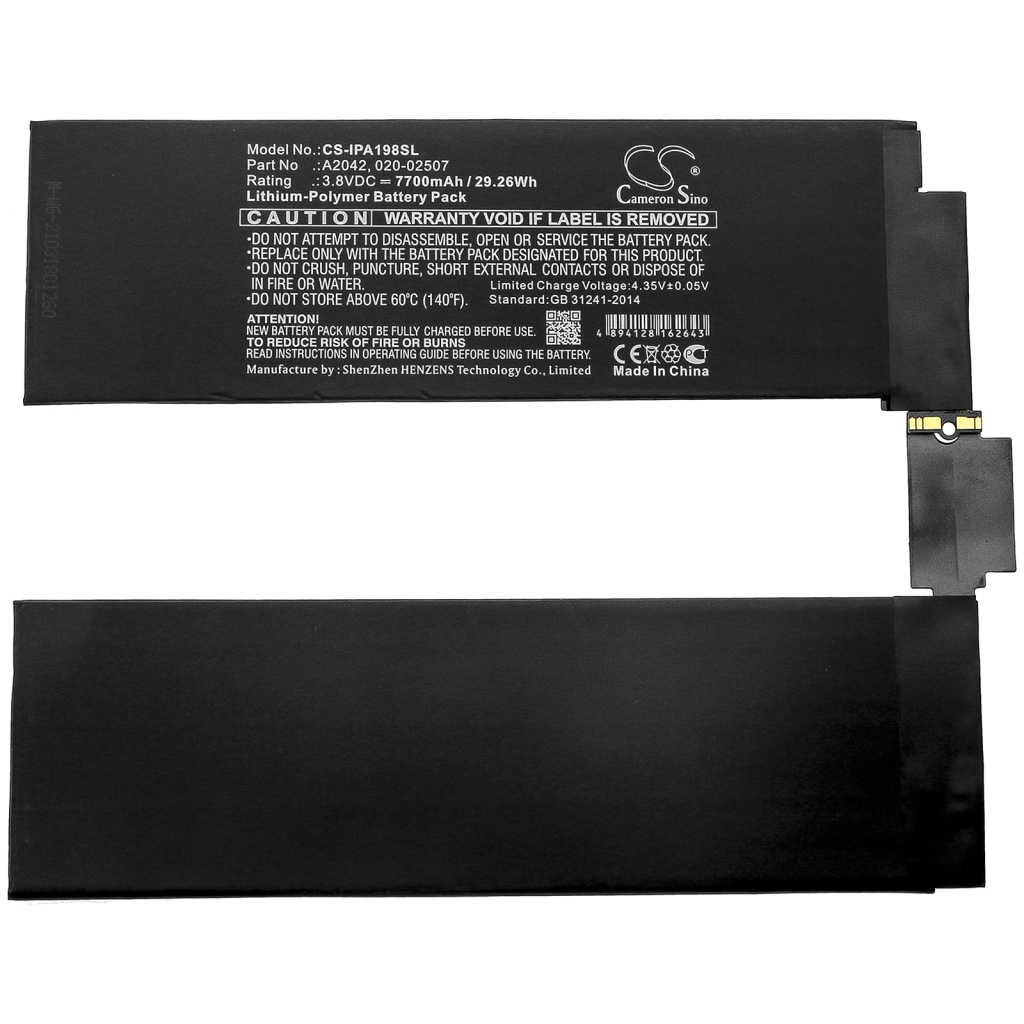 Tabletbatteri Apple CS-IPA198SL