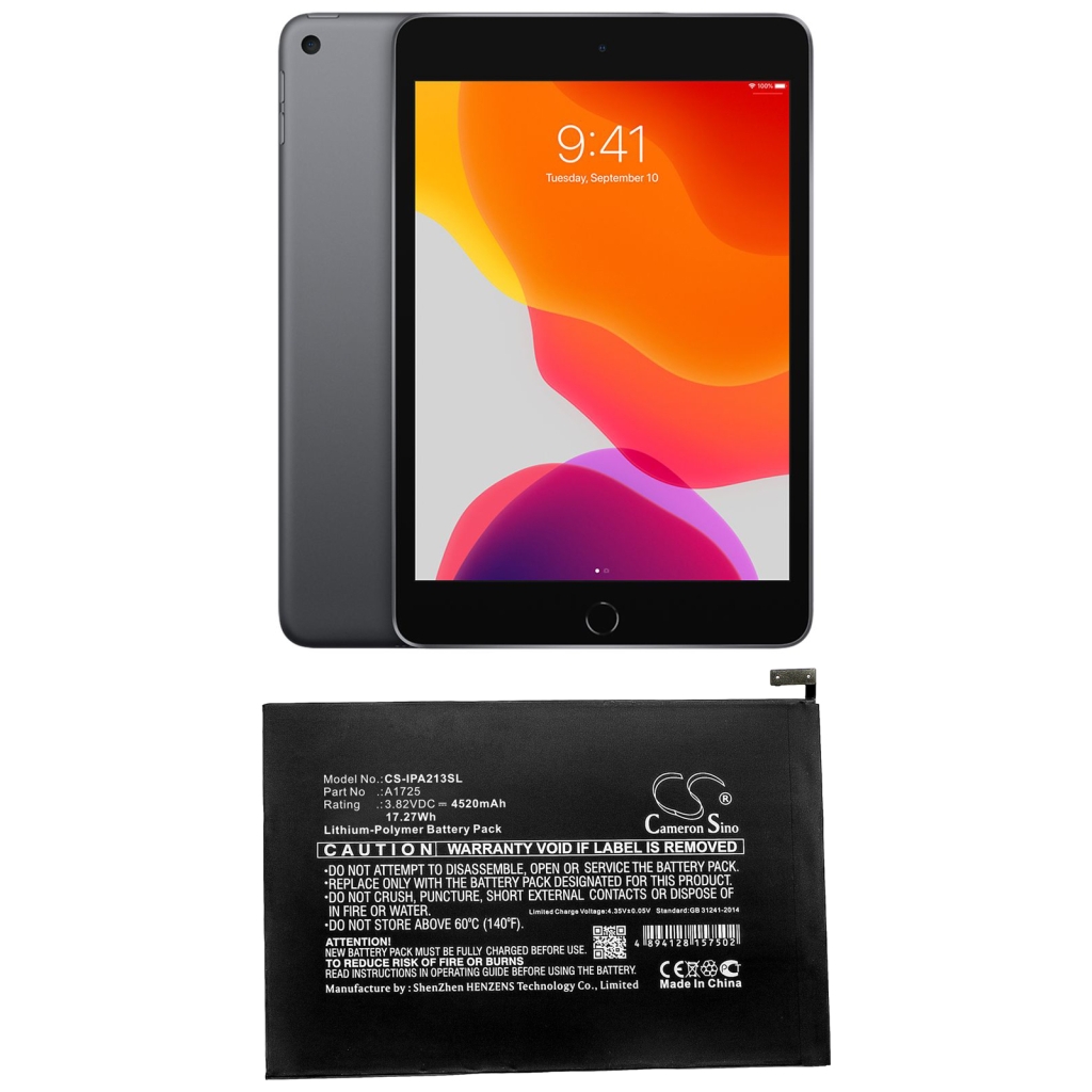 Tabletbatteri Apple CS-IPA213SL
