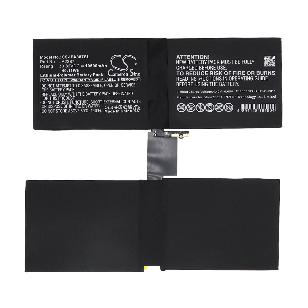 Tabletbatteri Apple CS-IPA387SL