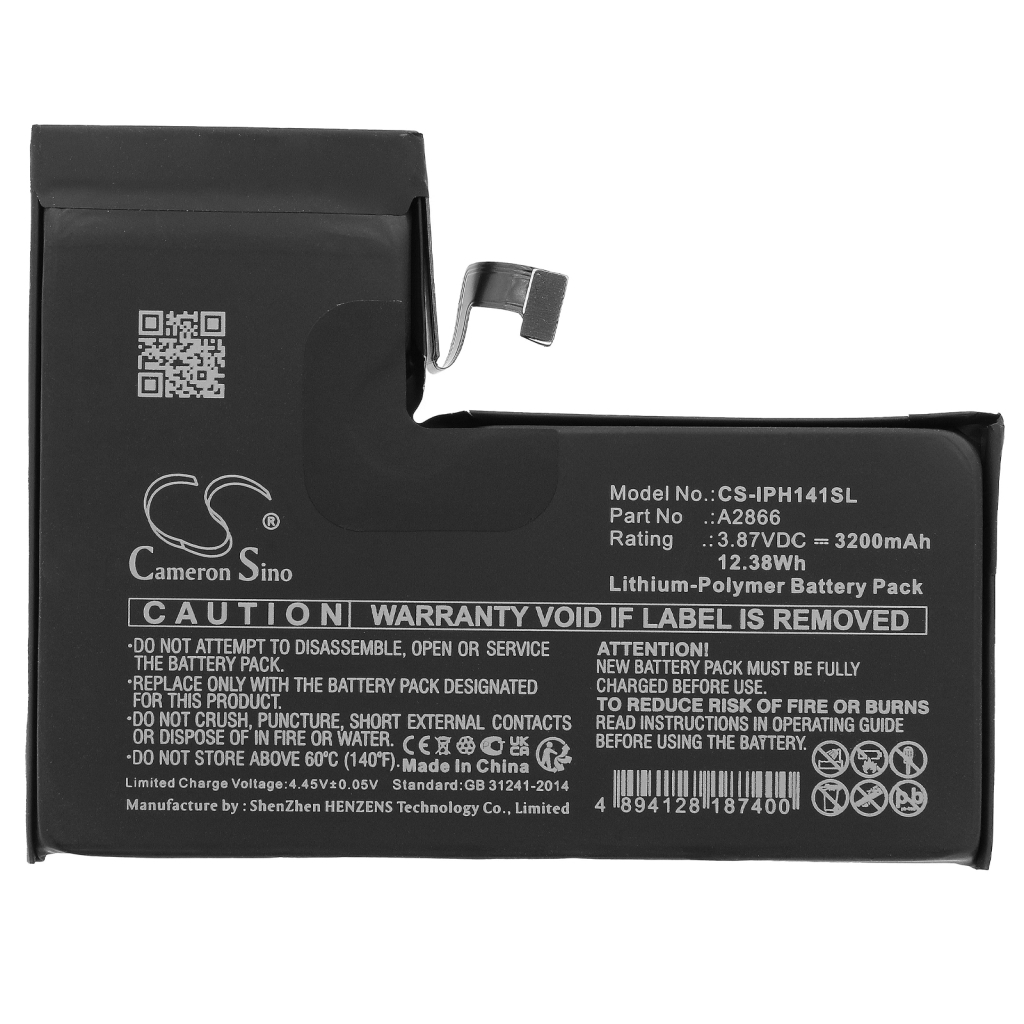 Mobiltelefonbatteri Apple CS-IPH141SL