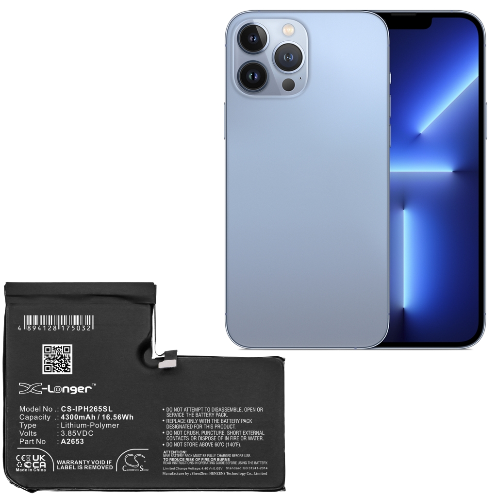 Mobiltelefonbatteri Apple CS-IPH265SL