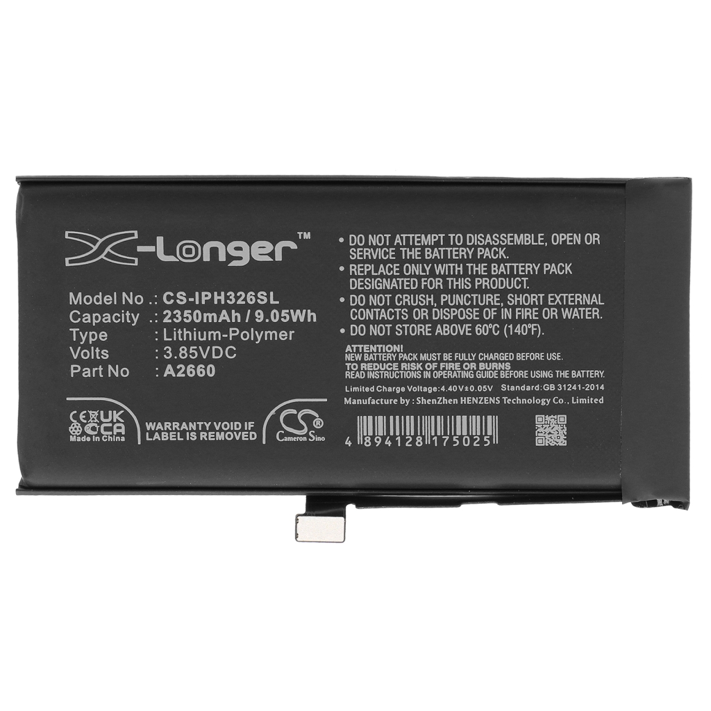 Mobiltelefonbatteri Apple CS-IPH326SL