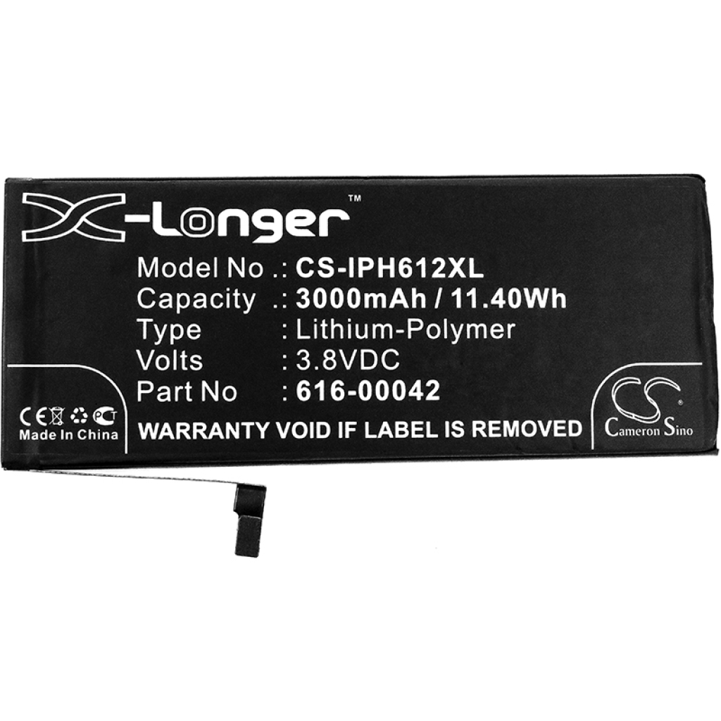 Mobiltelefonbatteri Apple CS-IPH612XL