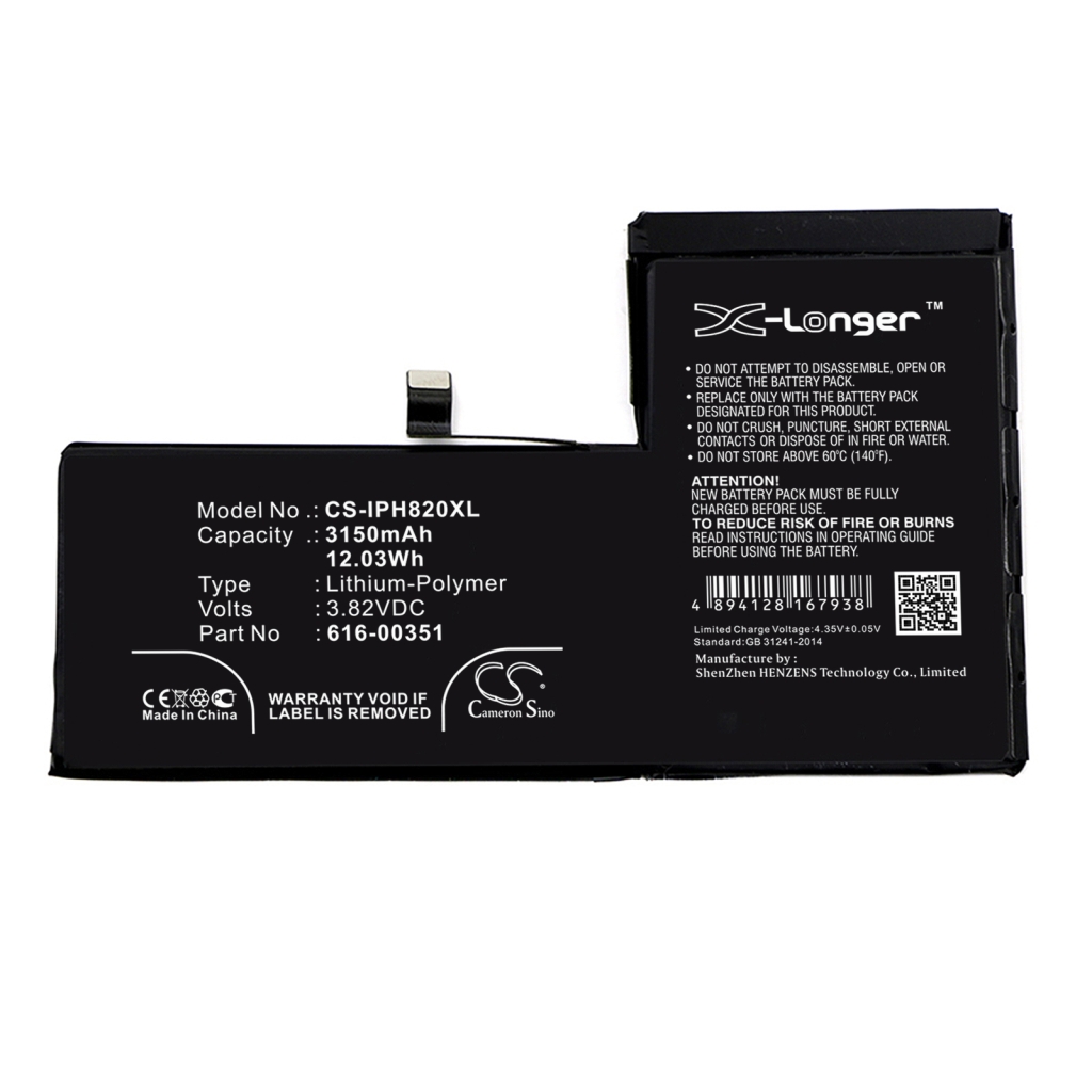 Mobiltelefonbatteri Apple CS-IPH820XL