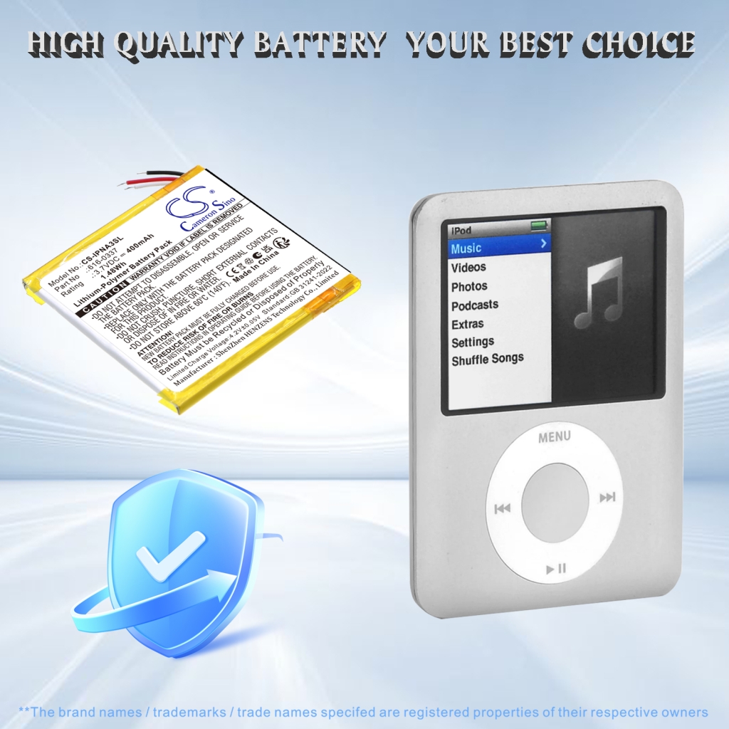 Batteri kompatibel med Apple CS-IPNA3SL