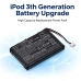Batteri kompatibel med Apple CS-IPOD3SL