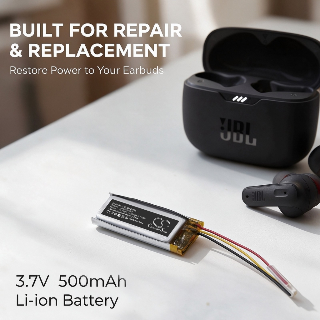 Batterier kompatibel med JBL Tune 230NC Charging Case Beam 230NC Charging Case Beam Earbuds charging Case CS-JBT230SL