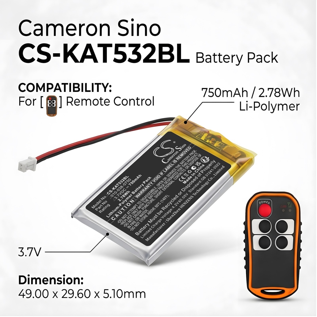 Batteri kompatibel med Kar-tech CS-KAT532BL