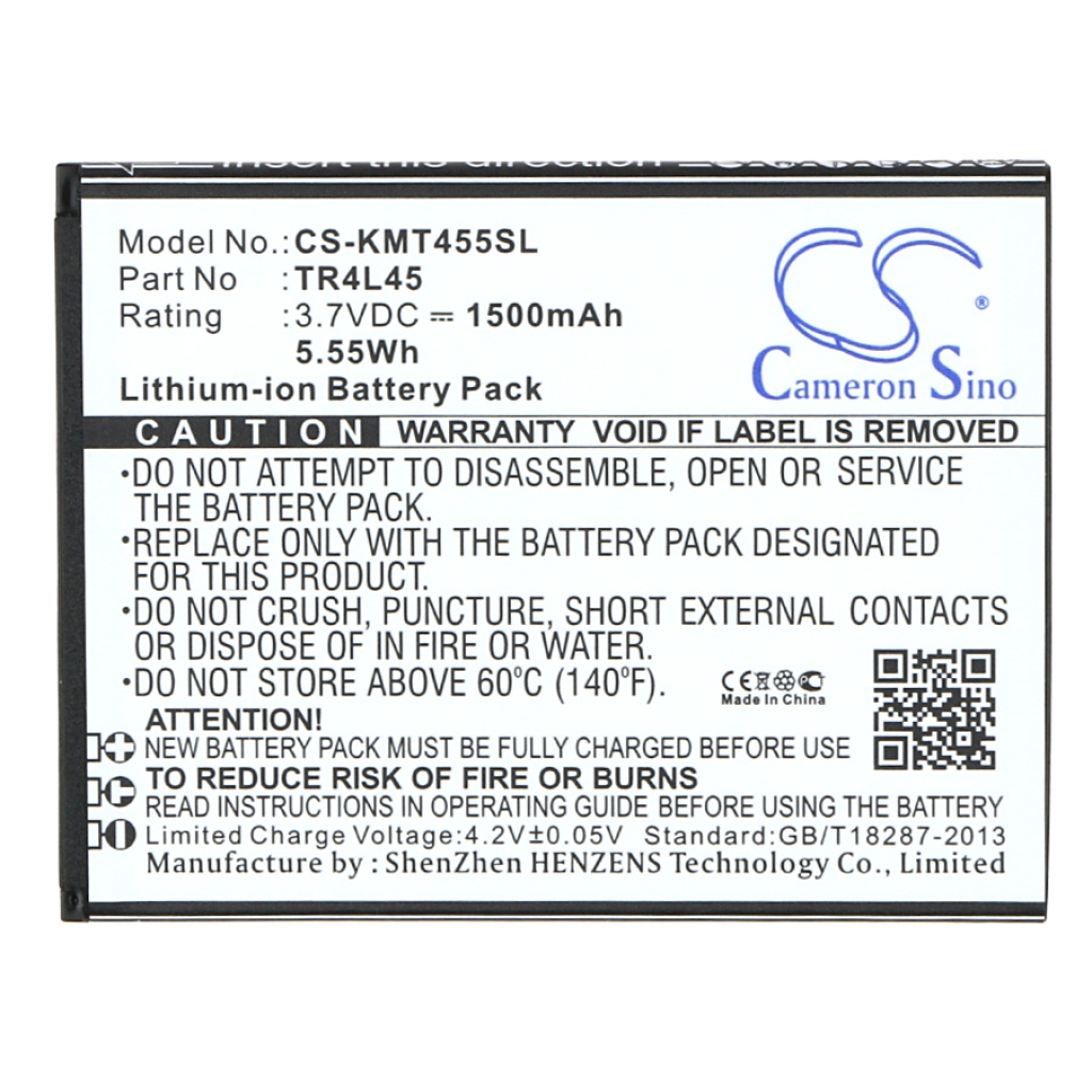 Mobiltelefonbatteri Kazam CS-KMT455SL