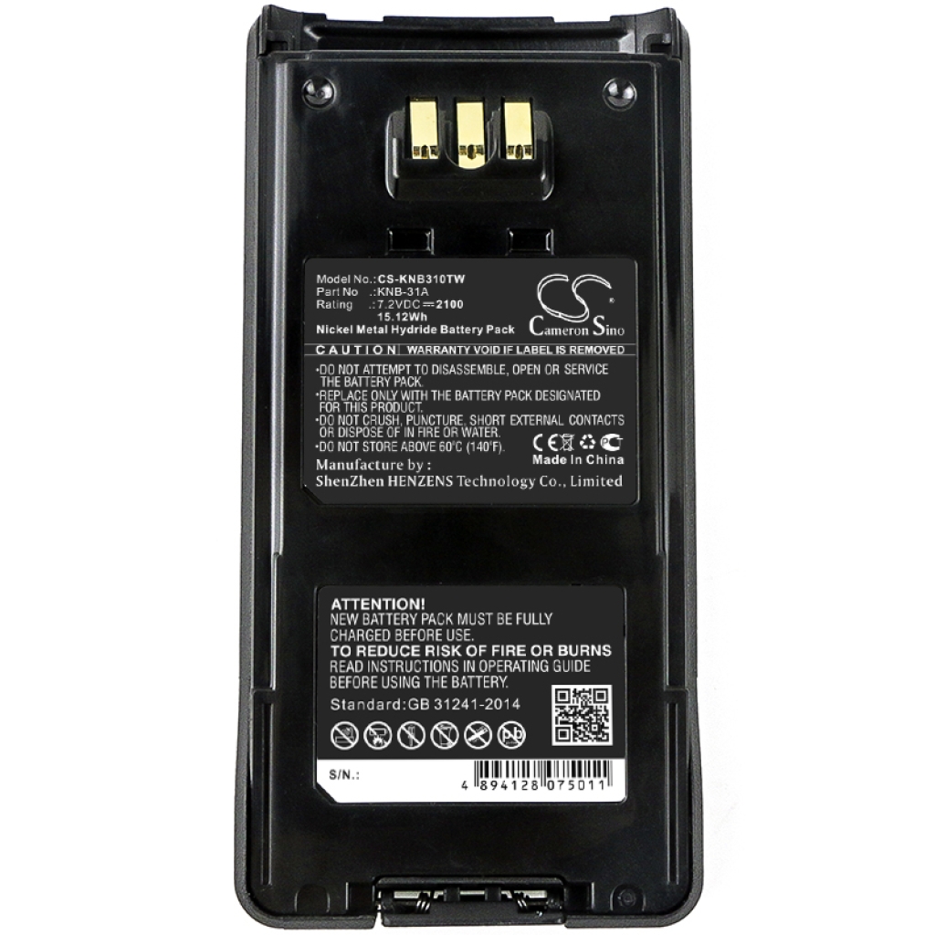 Tovejs radio batteri Kenwood CS-KNB310TW