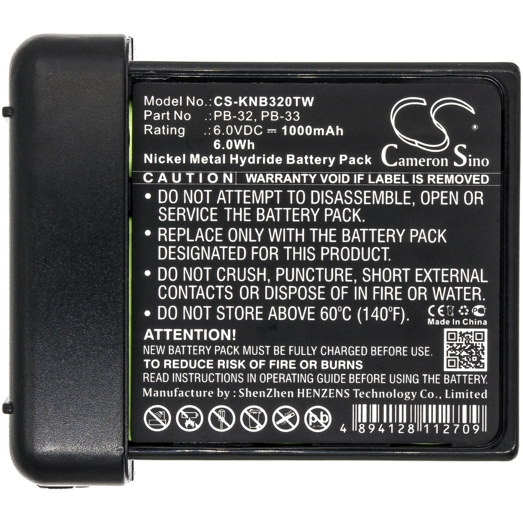 Tovejs radio batteri Kenwood CS-KNB320TW