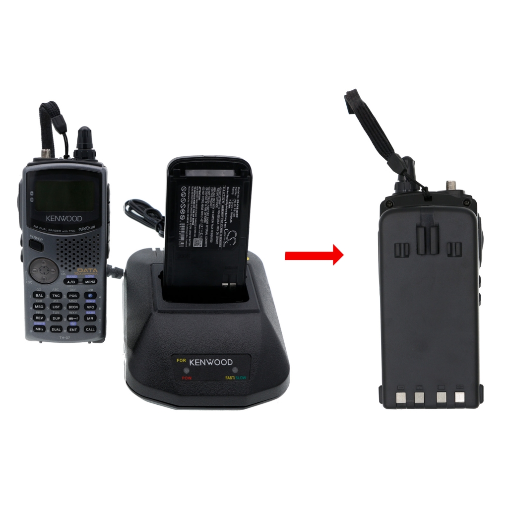Tovejs radio batteri Kenwood CS-KNB390TW