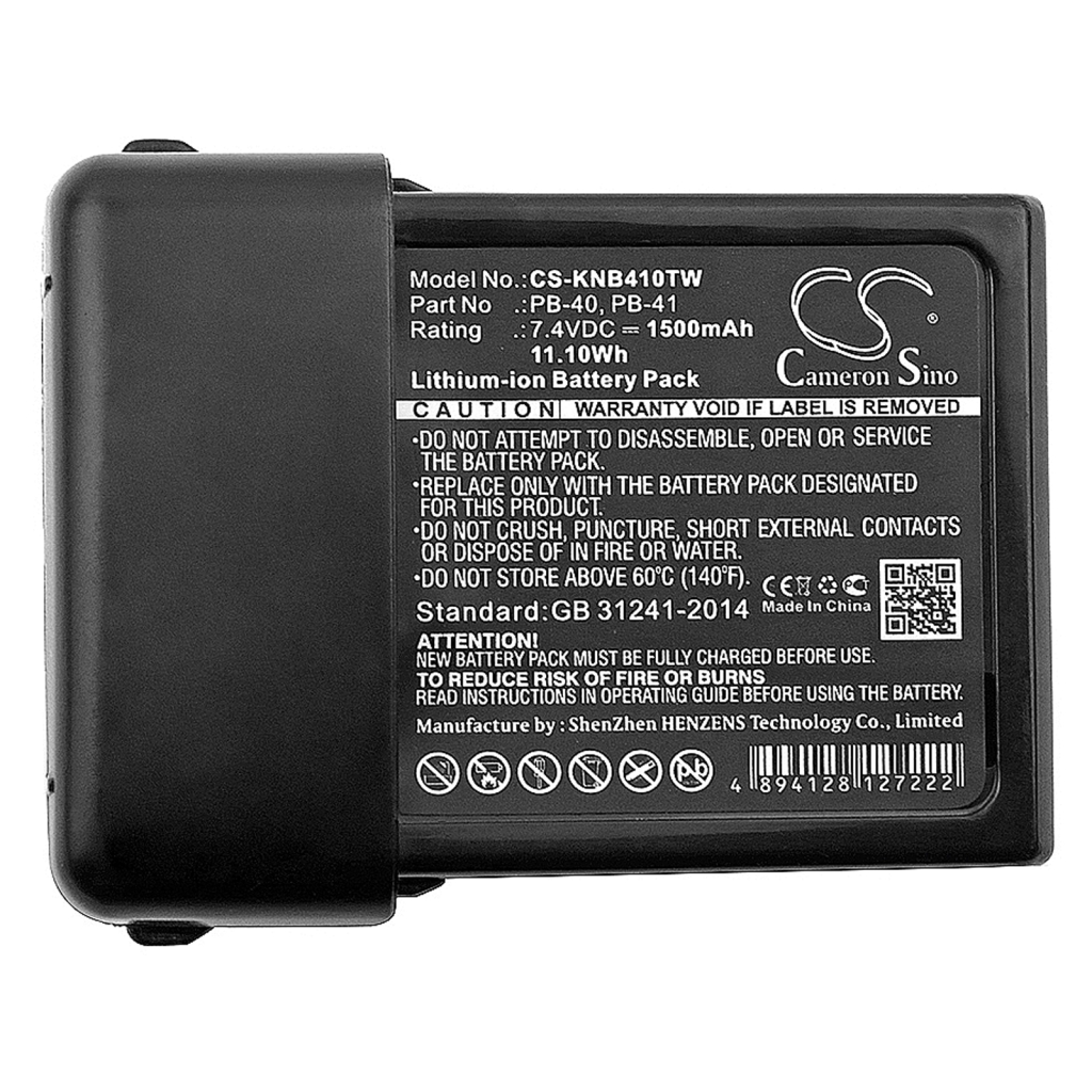 Tovejs radio batteri Kenwood CS-KNB410TW