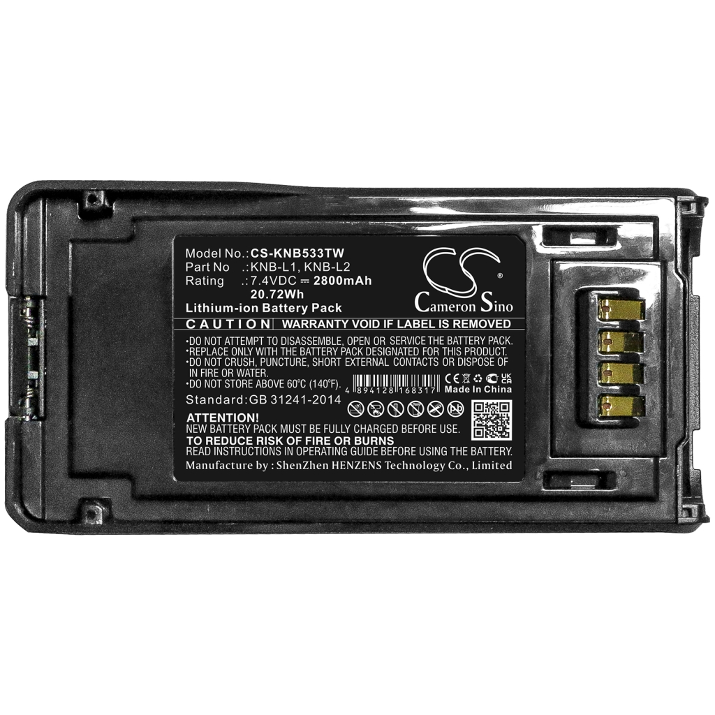 Tovejs radio batteri Kenwood VP5000