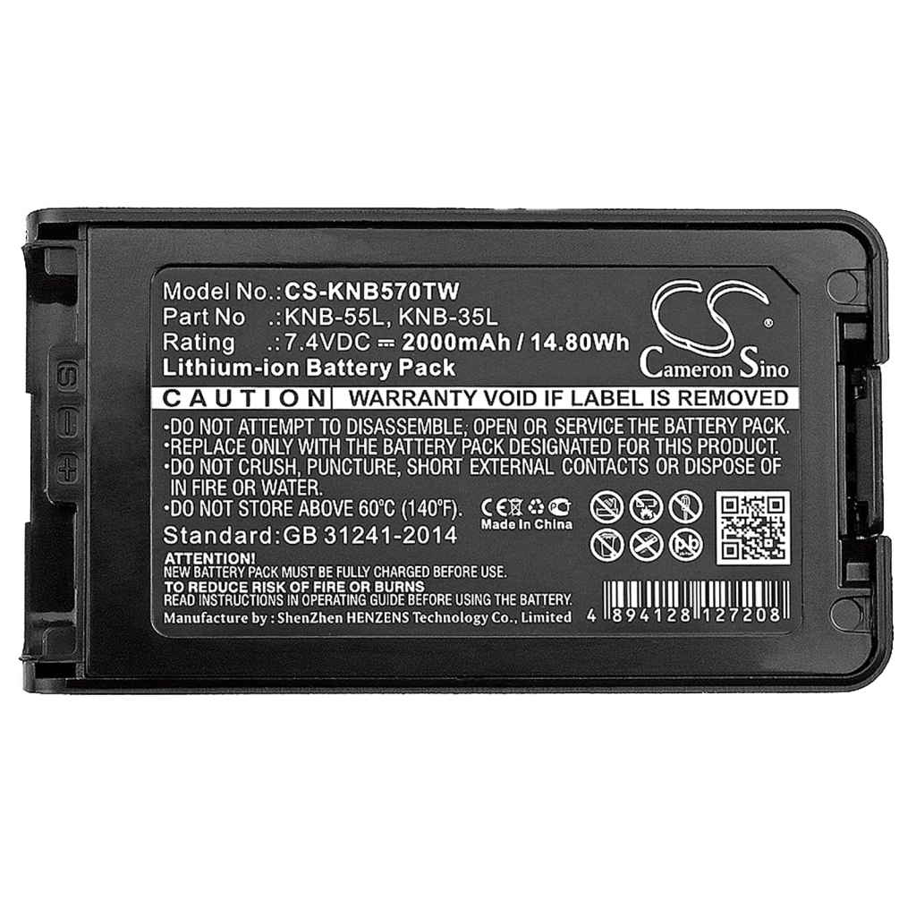 Tovejs radio batteri Kenwood NX3320