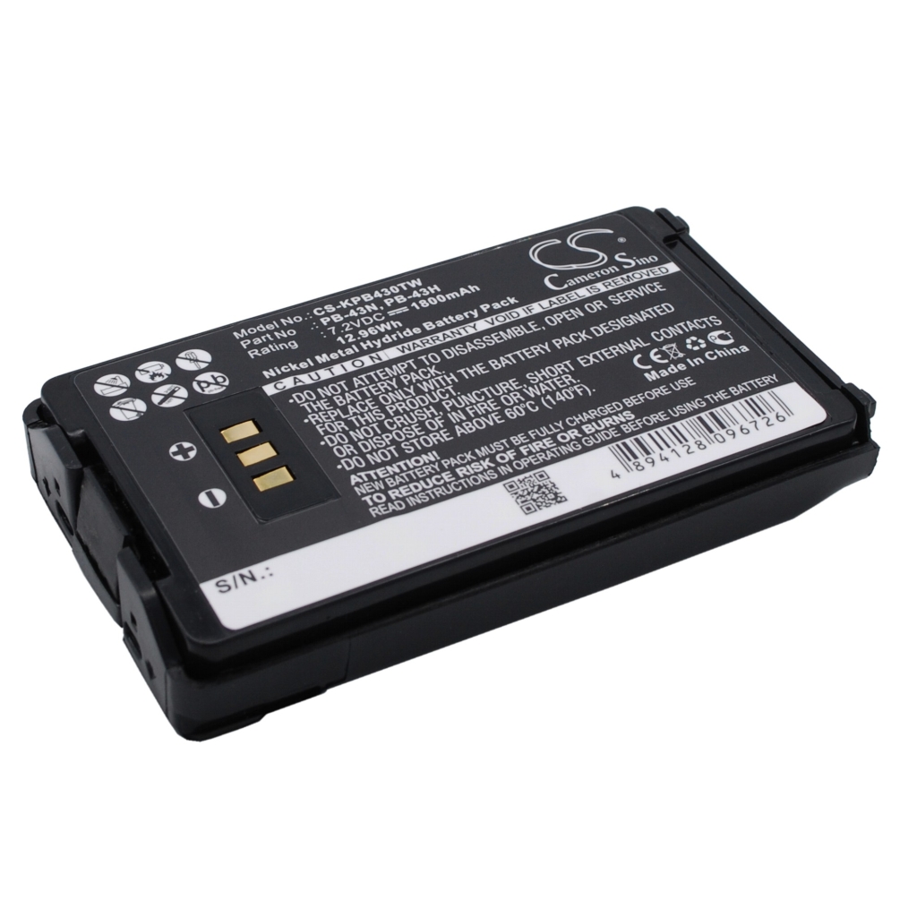 Tovejs radio batteri Kenwood CS-KPB430TW