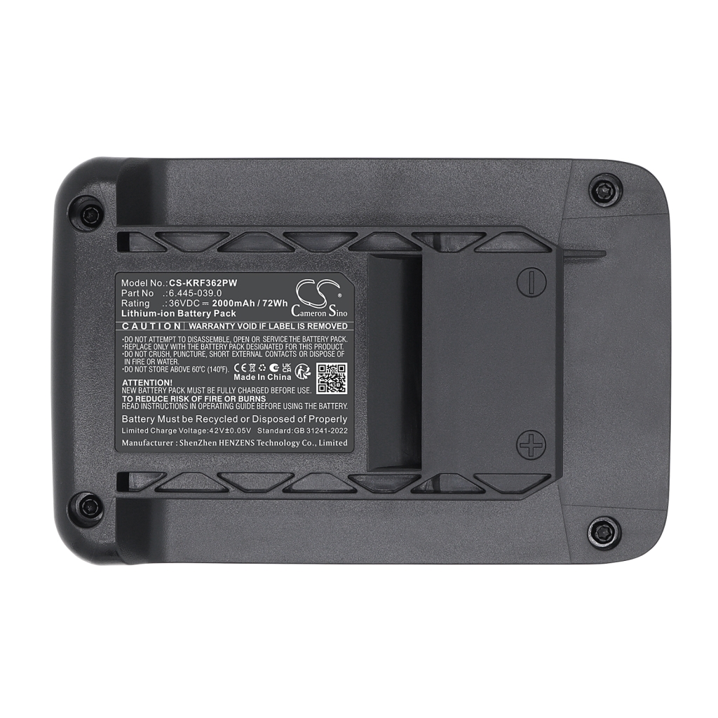 Batteri kompatibel med Karcher CS-KRF362PW
