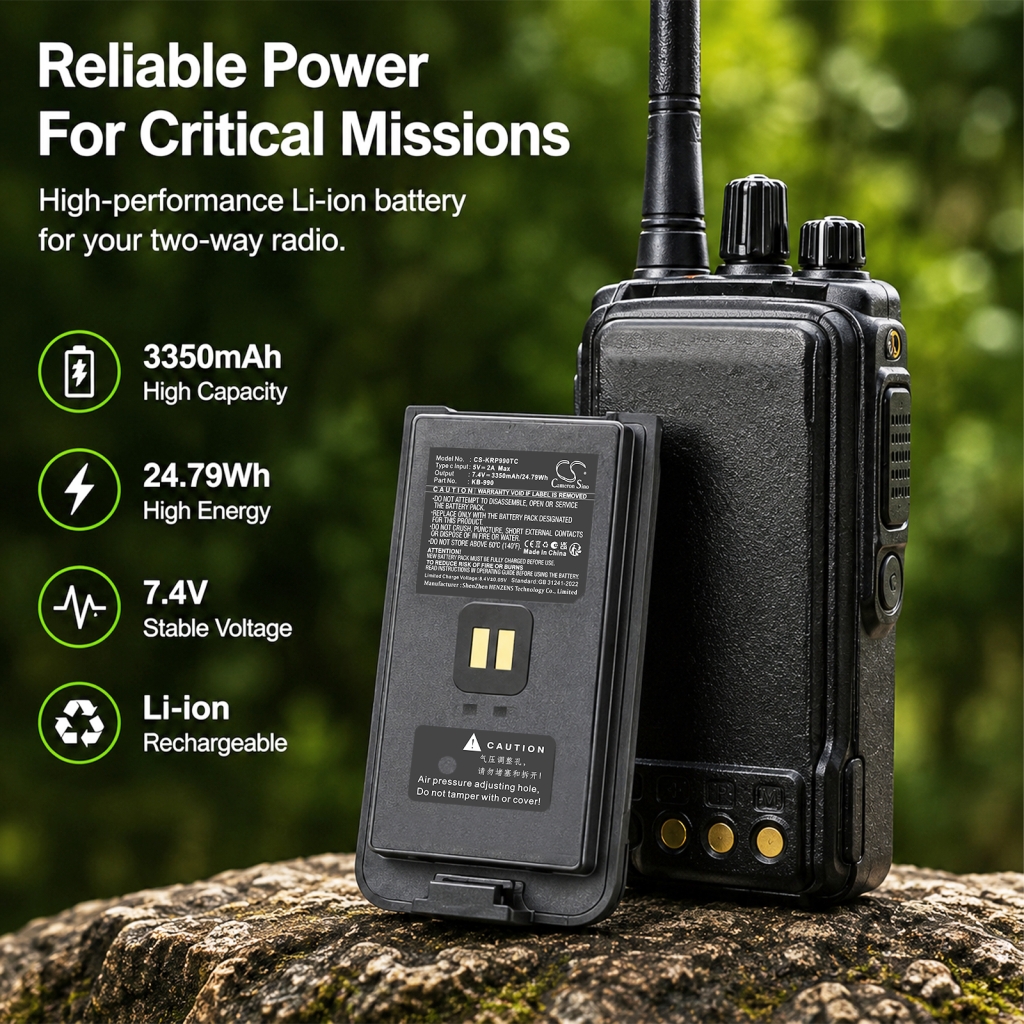 Batteri kompatibel med Kirisun CS-KRP990TC