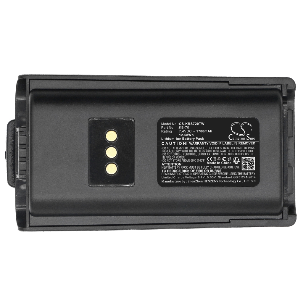 Tovejs radio batteri Kirisun CS-KRS720TW