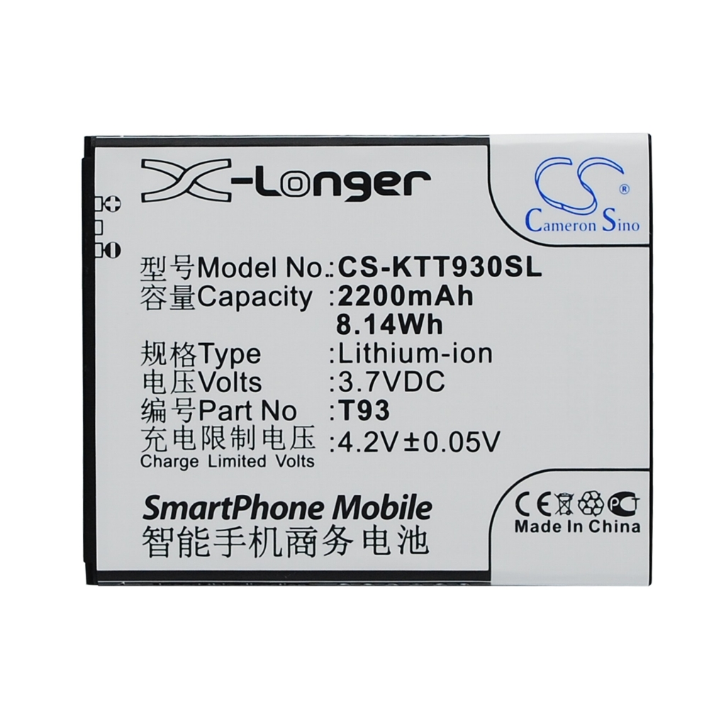 Mobiltelefonbatteri K-Touch CS-KTT930SL