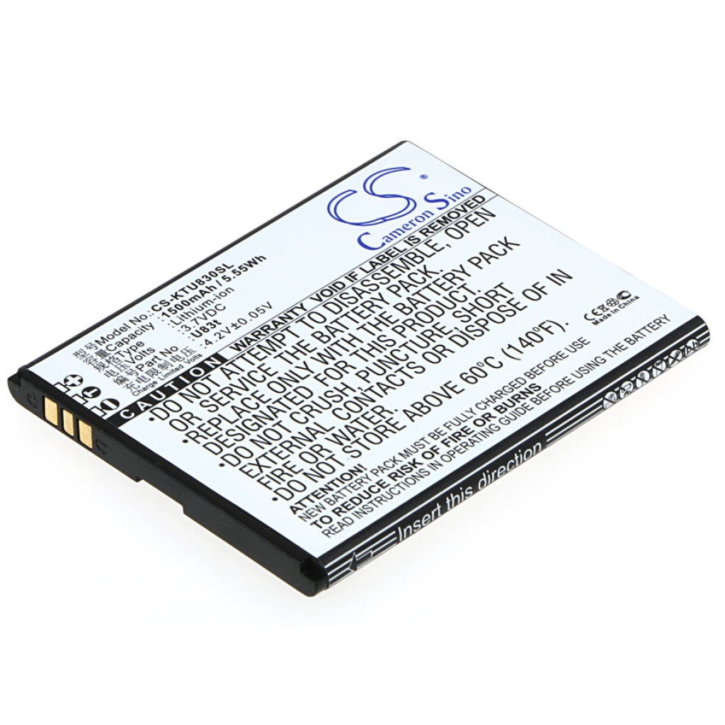 Mobiltelefonbatteri K-Touch CS-KTU830SL