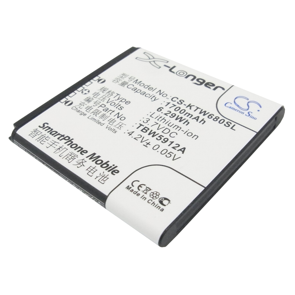 Mobiltelefonbatteri K-Touch CS-KTW680SL