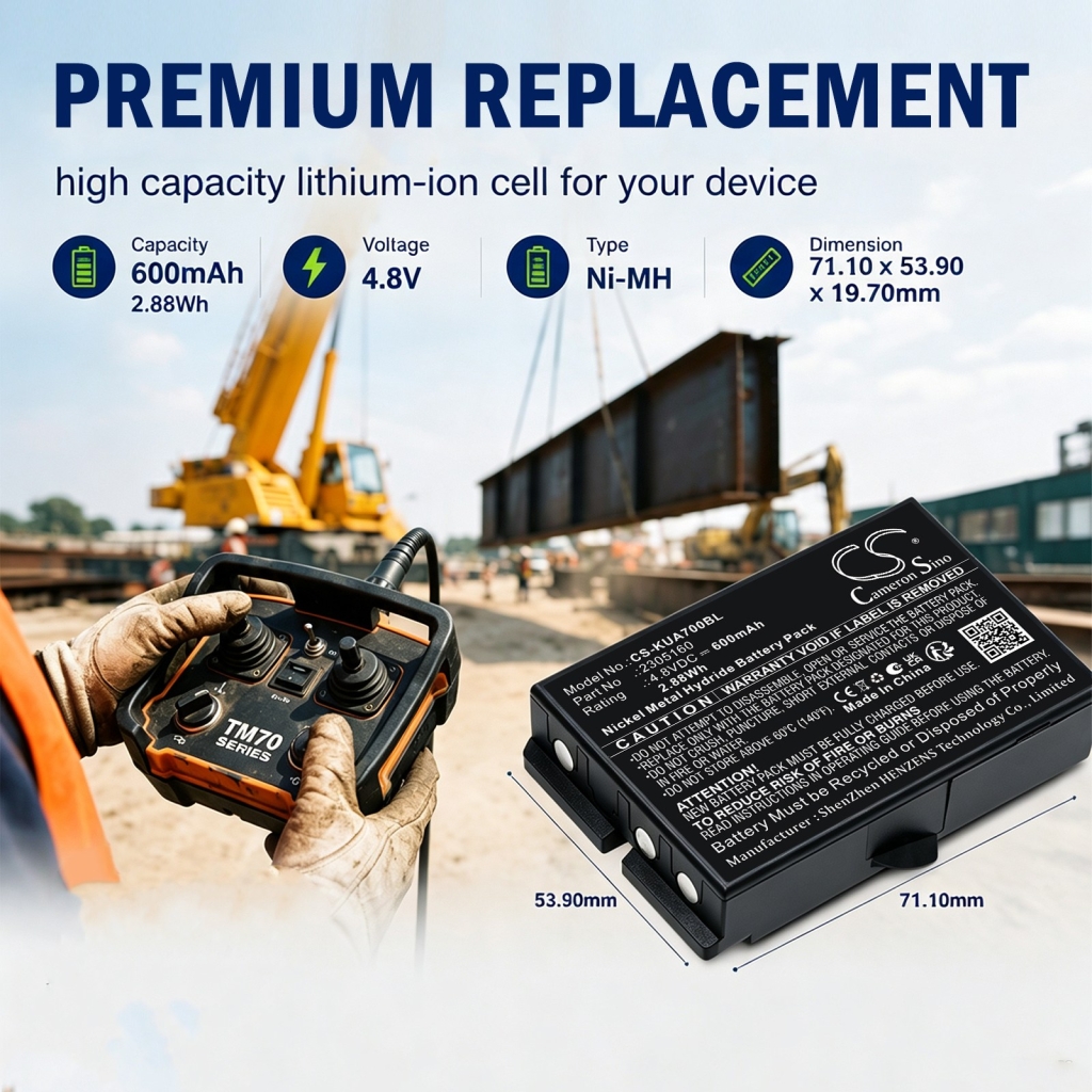 Batterier kompatibel med Ikusi TM70/iK2.13B JS JS3 LV CS-KUA700BL