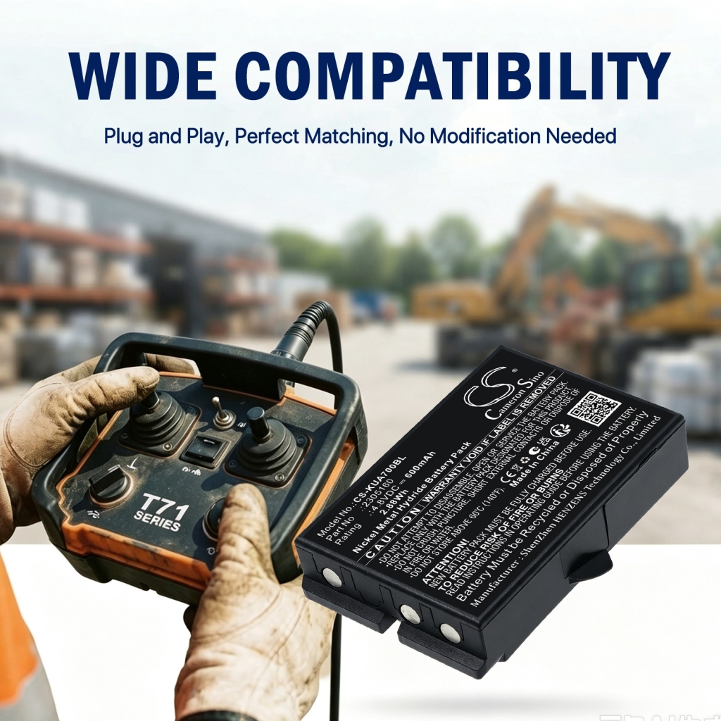 Batterier kompatibel med Ikusi TM70/iK2.13B JS JS3 LV CS-KUA700BL