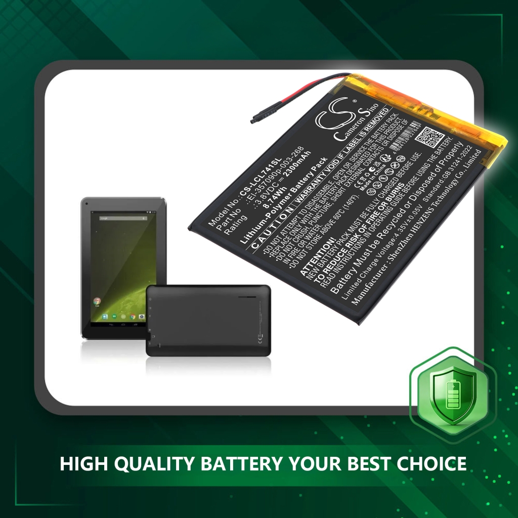 Batteri kompatibel med Logicom CS-LCL741SL