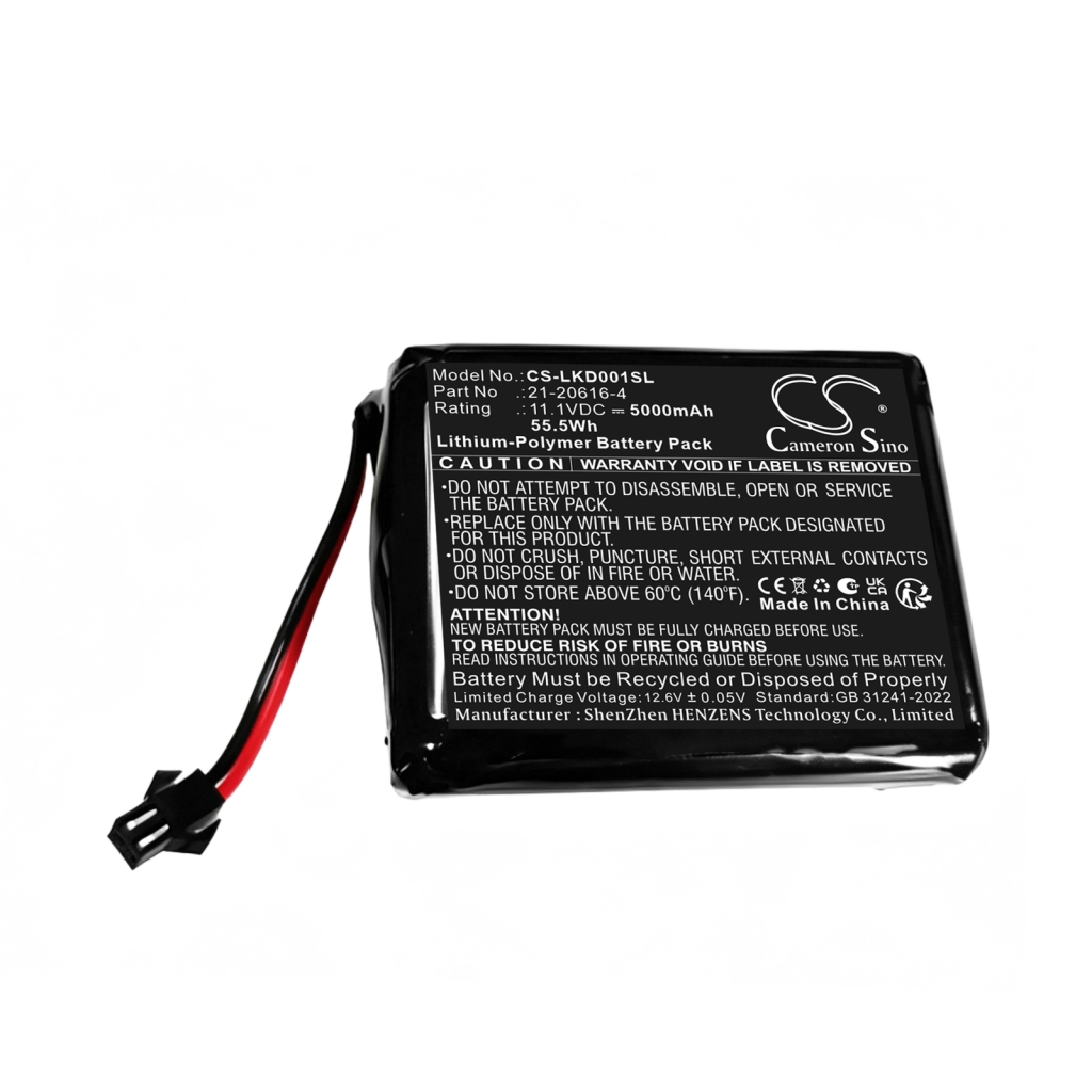 Batterier kompatibel med Lucky Duck E-Caller E-Caller CS-LKD001SL