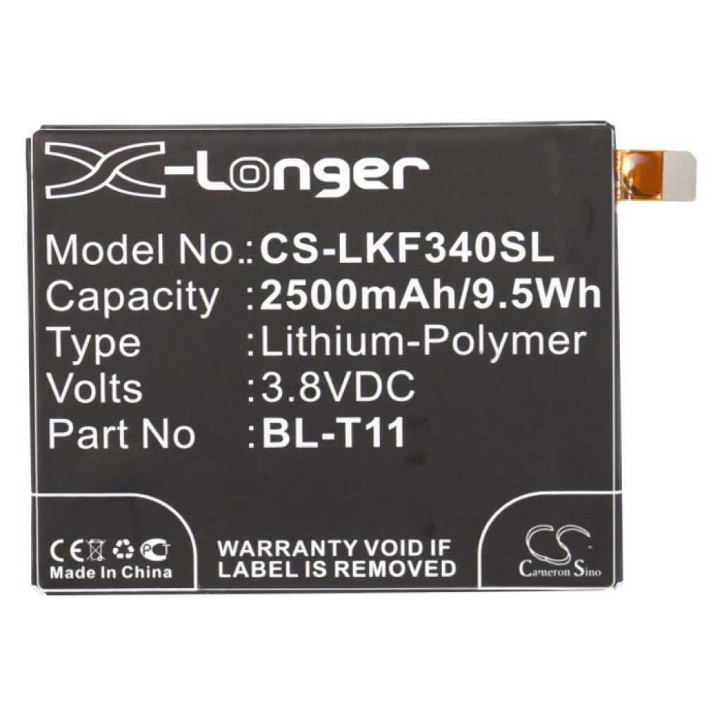 Mobiltelefonbatteri LG CS-LKF340SL