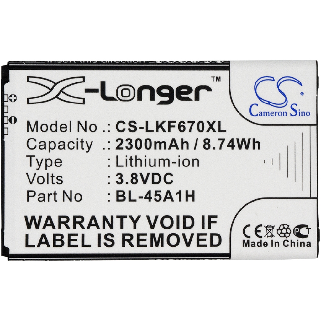 Mobiltelefonbatteri LG M2