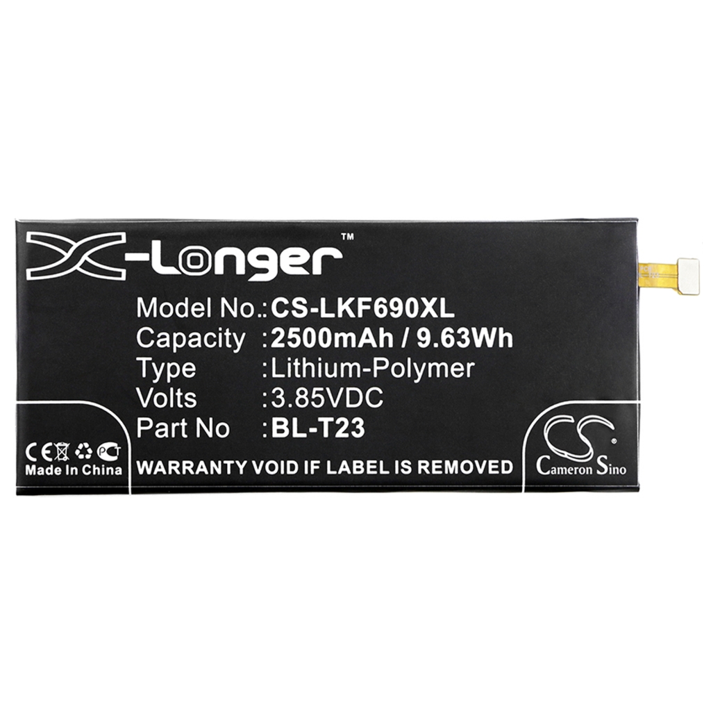 Mobiltelefonbatteri LG CS-LKF690XL
