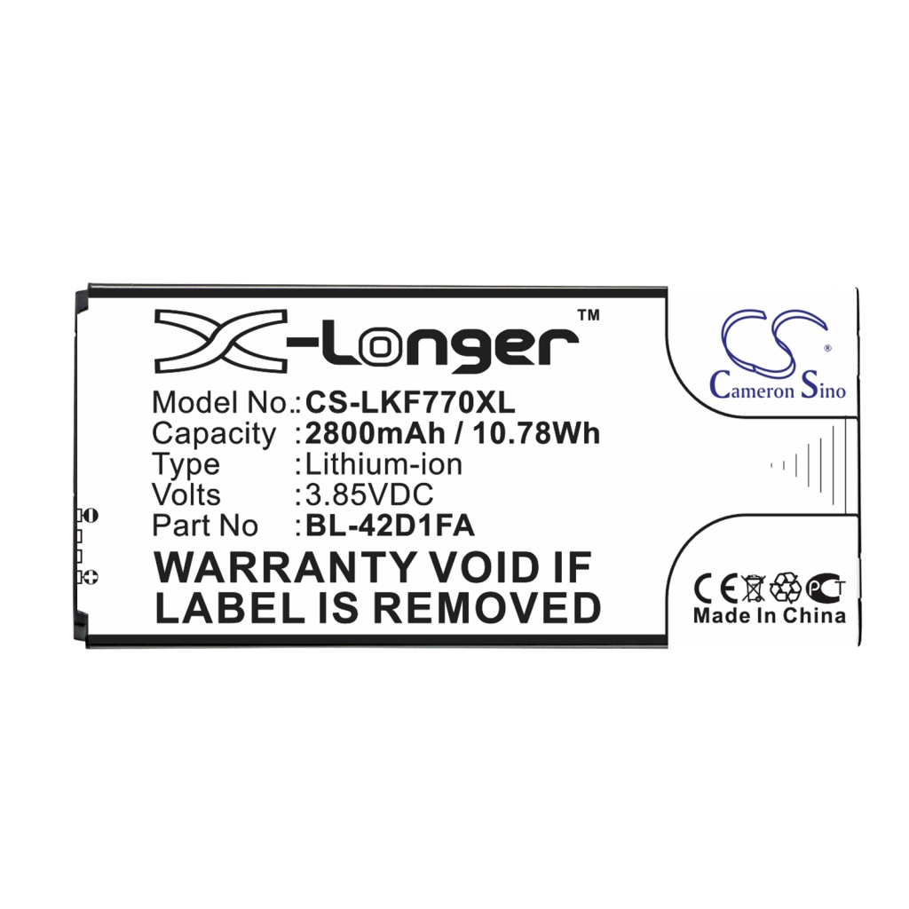 Mobiltelefonbatteri LG CS-LKF770XL