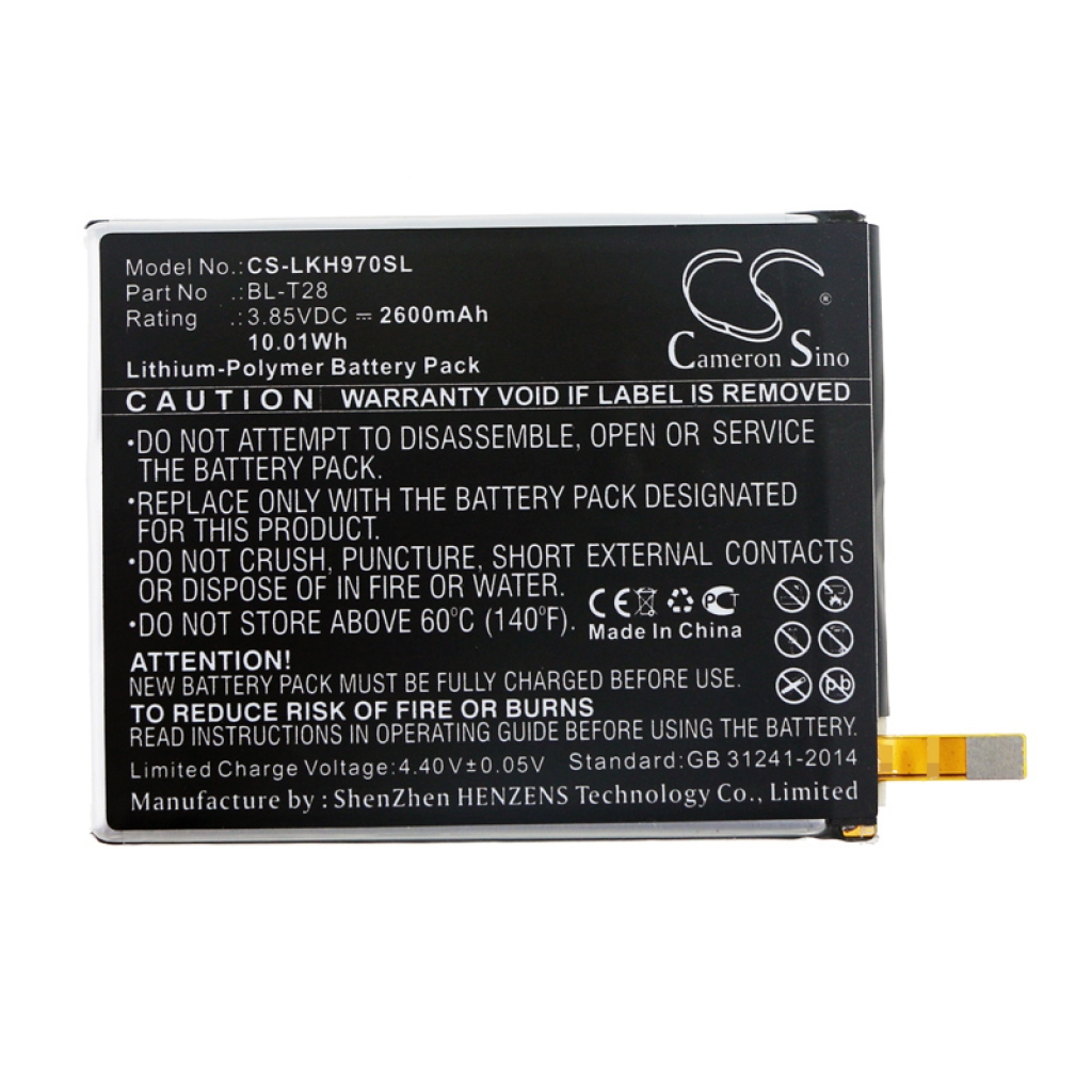 Mobiltelefonbatteri LG CS-LKH970SL